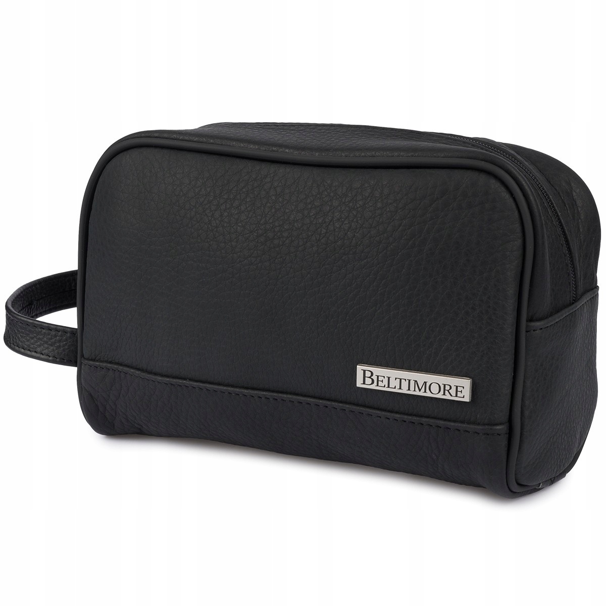 Kosmetyczka skórzana brązowa saszetka podróżna elegancka skóra Beltimore