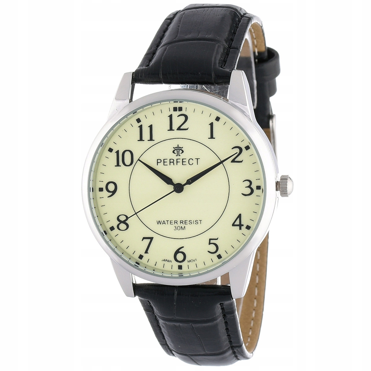 stylowe zegarki męskie na co dzień - żółta tarcza, czarne cyfry