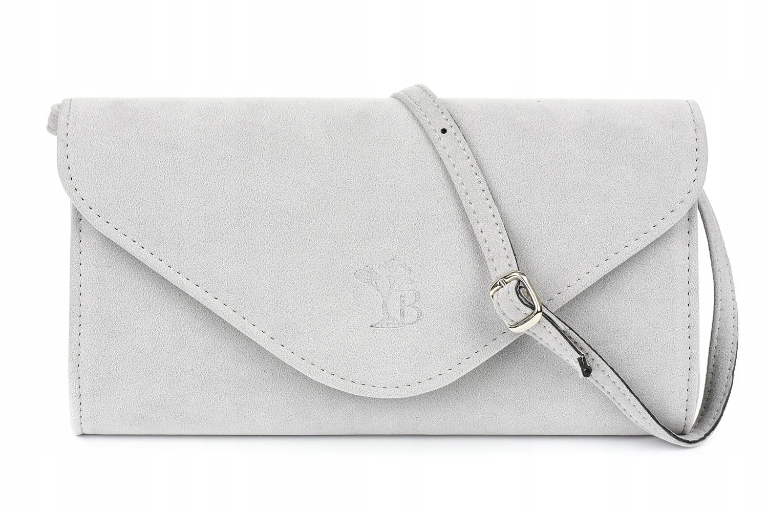 kopertówki damskie Włoska Kopertówka Skórzana Zamszowa wieczorowa jasna