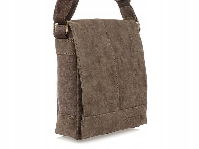 Mała A5 męska torba listonoszka skóra eko pojemna